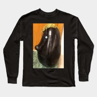 Eggplant Face Long Sleeve T-Shirt